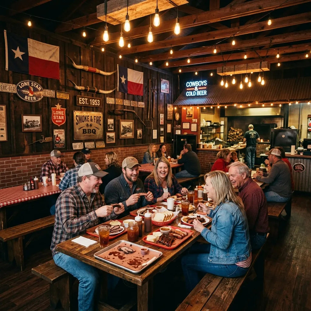 Dave's Smokehouse dining room interior